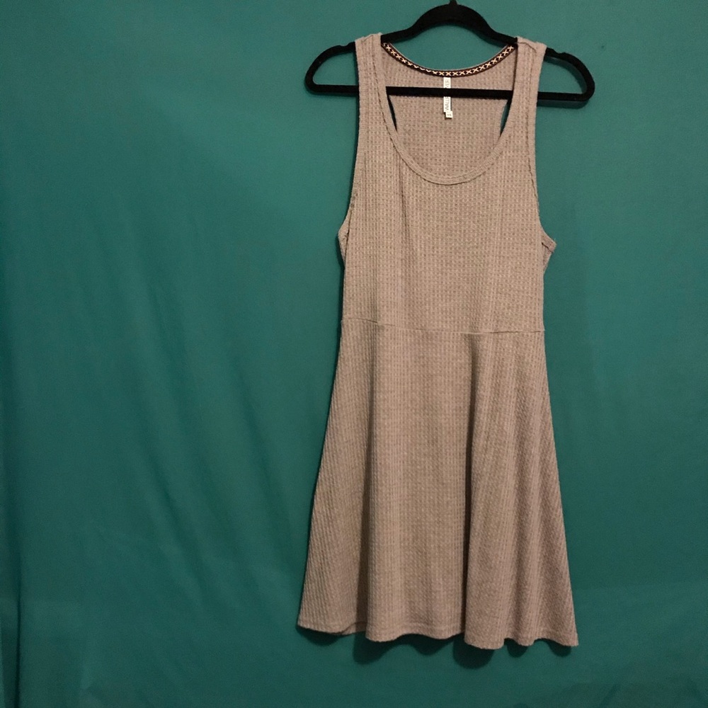 4 / $20 
Wallflower Gray Waffle knit Swing Dress